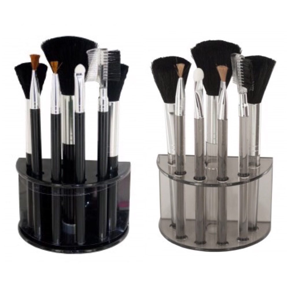 7-Piece Cosmetic Brush Set With Stand